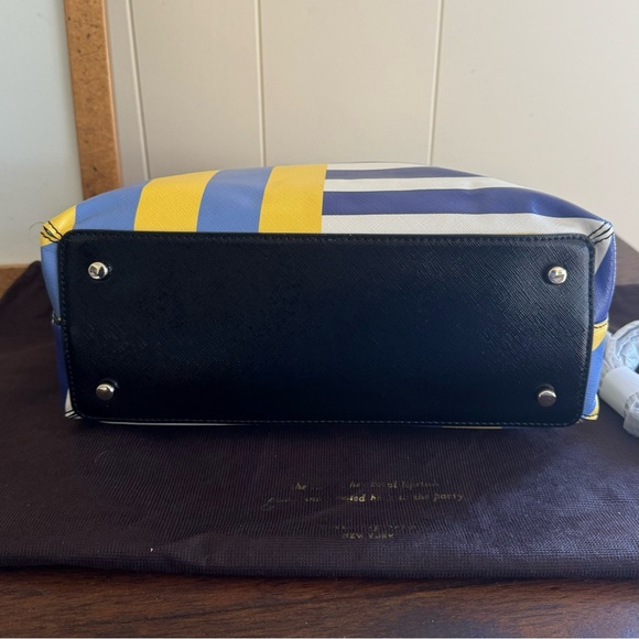 Kate Spade Story Book Cedar Street Flag Stripes Maise Satchel NWT - Picture 9 of 14